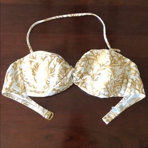 Victoria’s secret coral strapless bikini top